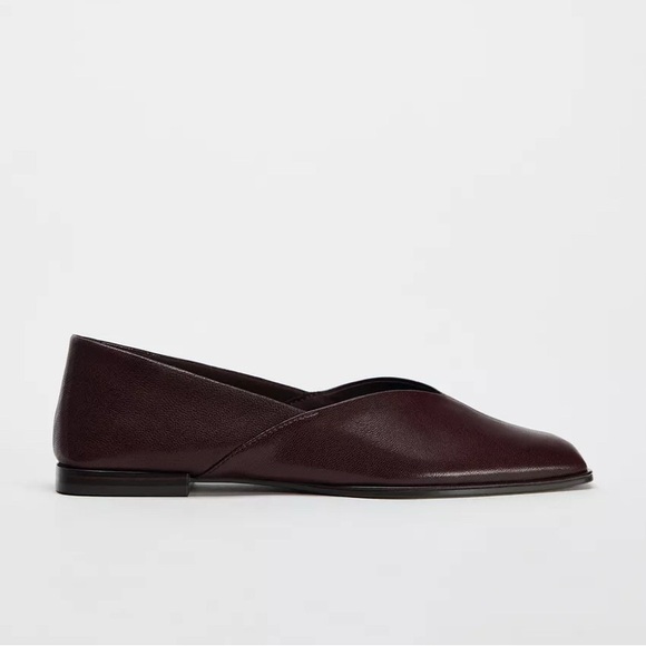 Zara Dark Brown Flats - Picture 3 of 4